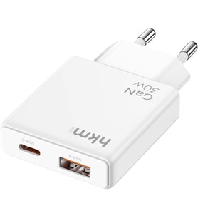 Lexroo EXTRA SLIM GaN 30W USB-A ve Type-C Çift Portlu Hızlı Şarj Aleti, Ultra İnce Güç Adaptörü