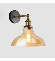 RİOLİGHT RETRO RUSTİK ESKİTME DUYLU MAFSALLI HAREKETLİ CAM BAŞLIK DUVAR APLİK (Siyah)