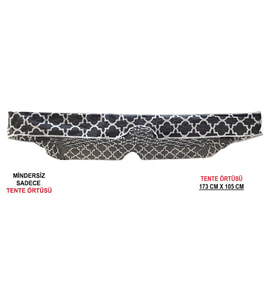 TENTE Salıncak Tentesi Gölgelik (2 KİŞİLİK)Tente Gölgelik 173x105 CM-KARAÇATI