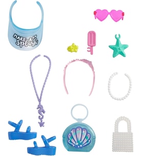 Barbie'Nin Moda Aksesuarları Paketi Plaj Aksesuarları Grc13 (Çok Renkli)