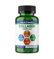 Multimed Collagen Complex 90 Tablet, Kolajen Peptit, Hyalüronik Asit, Koenzim Q10, Arı Sütü, Vitamin D E C B5 B6, Biotin, Çinko, Selenyum