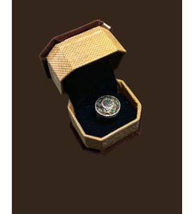 Pırlanta ve Yakut Şah Eser Bayan Yüzük (Gold)