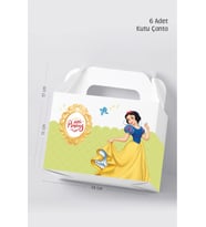 Pamuk Prenses Kutu Çanta Postacı 14x17 cm *6'lı Paket