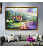 Altın Çerçeveli dekoratif tablo l642 (Gold)