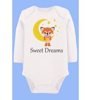 Organik Baskılı Pamuklu Unisex Bebek Body UZUNKOLE99