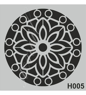 H005 Stencil Boyama Şablonu 25x25 cm. 