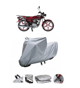 Arora AR 100-8 Klasik Çelik  Gri Motosiklet Brandası ARKA ÇANTA UYUMLU DEĞİLDİR