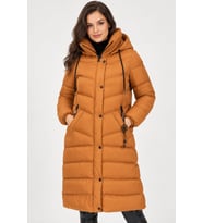 Dewberry Kadın %100 Polyester Kaban Düz Taba Z9719 Günlük Dış Giyim, Şehir ve Ofis Stili, Hafta Sonu Kombini