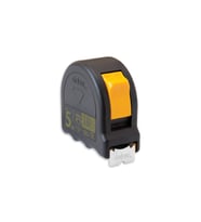 Darbeye dayanıklı 10 m x 25 mm şerit metre klipsli, pratik ölçüm aracı