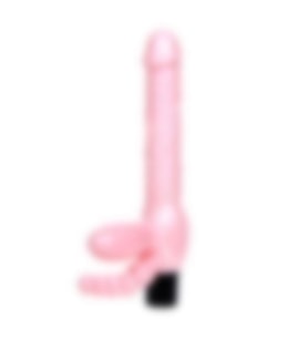 River World 25,4 cm Uzunluğu Olan Çift Taraflı Belden Bağlamalı Strapon G-Spot Vibratör A nal Plug