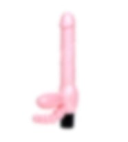 River World 25,4 cm Uzunluğu Olan Çift Taraflı Belden Bağlamalı Strapon G-Spot Vibratör A nal Plug