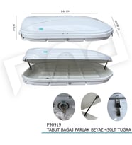 Tabut Port Bagaj Beyaz 450LT Tuğra