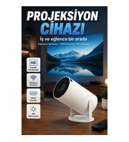 130 İnç Full HD 4K Uyumlu HDMI USB Girişli Kablosuz Projeksiyon Cihazı