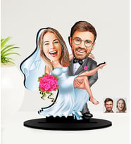 Kişiye Özel Karikatürlü  Sevgililer Günü Hediyesi   MDF Biblo