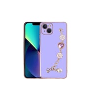 Apple iPhone 14 Plus Uyumlu Kılıf El Tutamaçlı Kamera Korumalı Zore Taka Silikon Kapak (Mor)