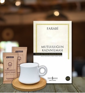 Kutupkitap Bambu Fincan Türk Kahvesi Kişiye Özel Not Mutluluğun Kazanılması Farabî Kitap Hediye Seti