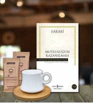 Kutupkitap Bambu Fincan Türk Kahvesi Kişiye Özel Not Mutluluğun Kazanılması Farabî Kitap Hediye Seti