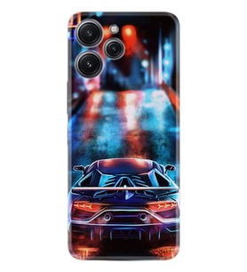 Xiaomi Redmi 12 128 GB 4 GB Ram Kılıf Silikon Desen Özel Seri Neon Cars 1724