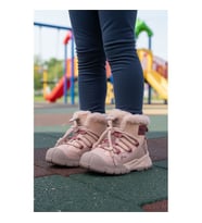 Marcokids 22671 F Gri-Krem Çocuk Bot (Pembe)