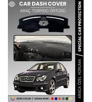 MERCEDES C CLASS W203 (2000-2007) Torpido Örtüsü Premium Kalite Torpido Koruma Özel Kesim UV Koruma
