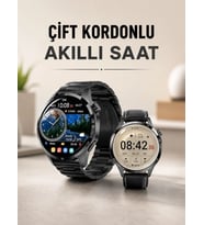 Çift Kordonlu Yüksek Çözünürlüklü Akıllı Saat Uyku İzleyici & Spor Modları