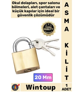 #Kilit Çelik Gövde Güvenlik Kilidi Dayanıklı Koruma Emniyetli Sağlam Mekanizma Sarı Asma Kilit 20 Mm