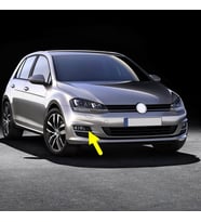 VW Golf 7 2013-2017 Ön Tampon Sağ Sis Farı Çerçevesi Kromlu 5G0853212E