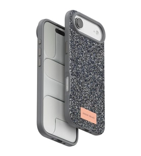 Onegif Apple iPhone 17 Air Bright Simli Kapak - Gümüş