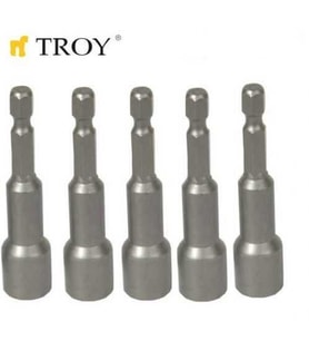 TROY 22291 Bits Uç Girişli Lokma Seti (8x65mm, 5 adet) (Karışık)