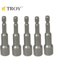 TROY 22291 Bits Uç Girişli Lokma Seti (8x65mm, 5 adet) (Karışık)