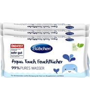 Bübchen Aqua Touch Yenidoğan Hassas Islak Mendil 3 x 48 Adet ( 144 Yaprak ) (Renksiz)