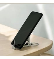 Katlanır Telefon Tutucu Anahtarlık – Taşınabilir Metal Stand Aparatı