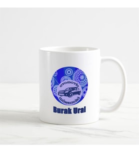 Otomotiv Mühendisi Kupa Bardak (1. Tasarım) (Beyaz)