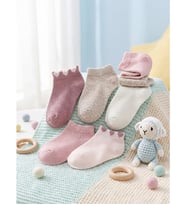 LCW baby Pembe Kız Bebek Patik Çorap 5'li