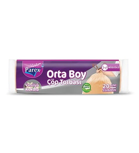Northcity Büzgülü Vanilyalı Çöp Torbası Orta Boy 15'li – Koku Engelleme Garantili