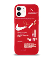 Apple iPhone 12 Uyumlu Lansman Kılıf Sneakers Tasarımlı Altı Kapalı İçi Kadife Kaplı Silikon Kapak (Şeffaf)