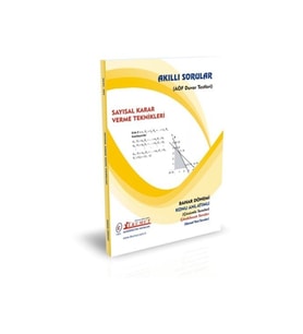 İlkumut Yayınları Aöf İlkumut – Sayısal Karar Verme Teknikleri – (Konu Anlatımlı - Çözümlü Sorular) (Çok Renkli)