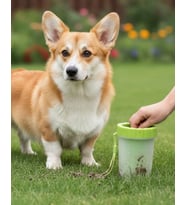 Silikon Kıllı Köpek Pati Temizleme Kabı Orta Büyük Irklar İçin Taşınabilir