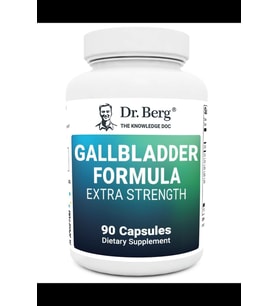 Dr. Berg Gallbladder Formula Extra Strength - Made w/Purified Bile Salts & Ox Bile Digestive Enzymes - Includes Carefully Selected Digestive Herbs - Full 45 Day Supply - 90 Capsules.3759 (Renksiz)