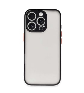 İphone 16 Pro Kılıf Montreal Silikon Kapak - Siyah