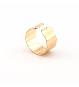 GOLD SARI RENKLİ EARCUFF KULAK KELEPÇESİ DÜZ MODEL EX093