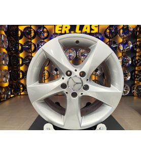 4 Adet MERCEDES ORIJINAL 7*17 5*112 ET51 66.6 SILVER JANT REVİZE EDİLMİŞ (Takım)
