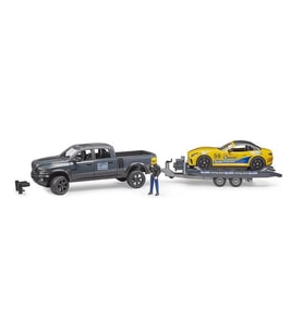 Bruder Oyuncak Ram 2500 Pickup Ve Roadster Yarış Arabası BR02504