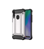 Huawei Y6P Kılıf Armor Hybrid Zırh Ultra Koruma (Gri)