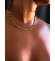 İnce Gurmet Model Gold Choker Çelik Zincir Kolye-Choker Serisi