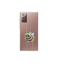 Samsung Galaxy Note 20 ile uyumlu Splash arı tasarımlı şeffaf silikon kılıf