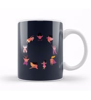 Girl Power Dancing Hero Capes Kupa Bardak Porselen