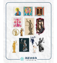 Themis Hukuk Sticker Set 12 Parça Telefon, Tablet, Defter, Laptop Sticker