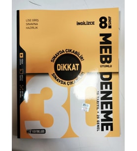 Hız Yayınları 8. Sınıf İngilizce 30 Deneme Yeni