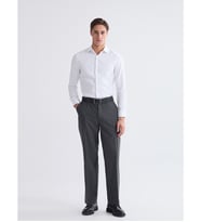 LCW BUSINESS Siyah Standart Kalıp Ekose Erkek Takım Elbise Pantolonu